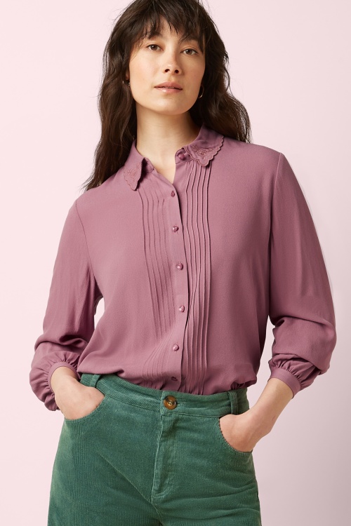 King Louie - Alicia Etha blouse in mesa roze