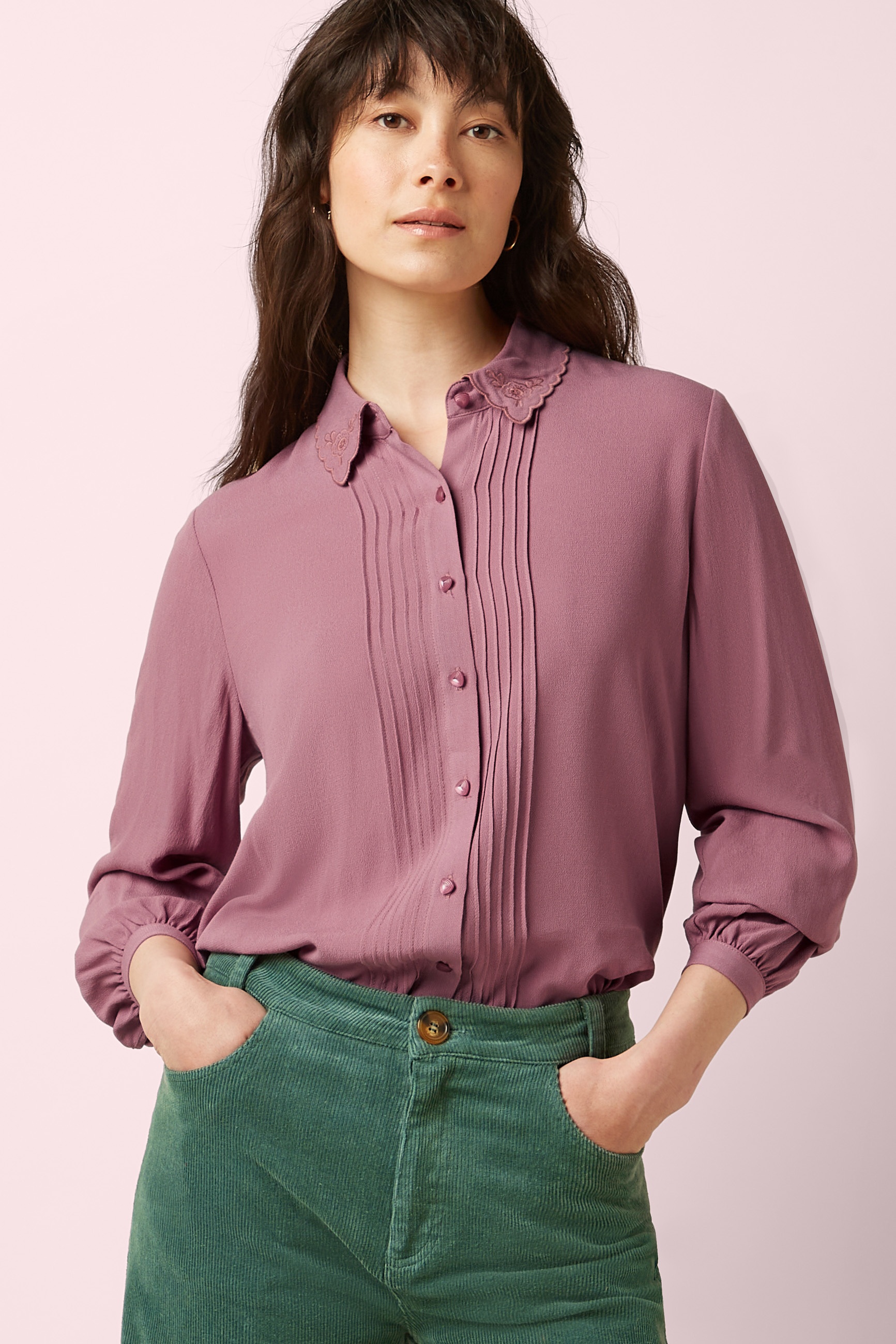 King Louie - Alicia Etha blouse in mesa roze