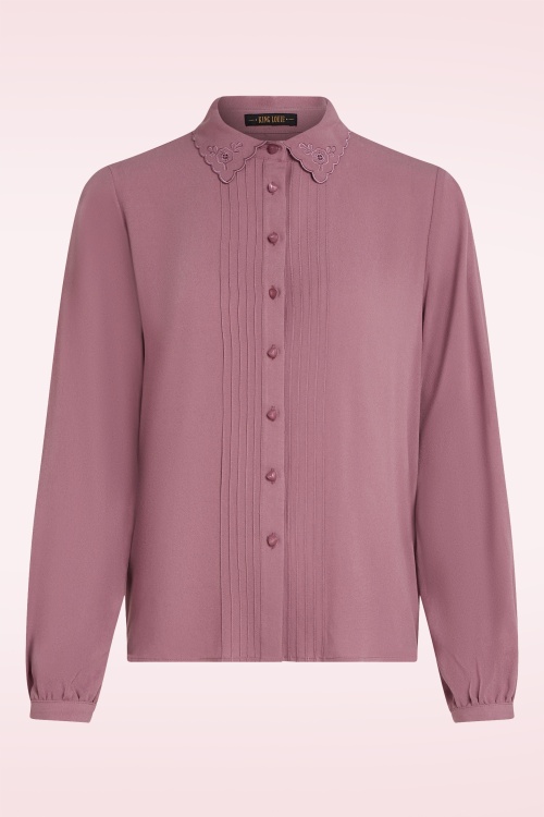King Louie - Alicia Etha blouse in mesa roze 2