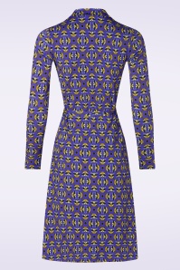 Bakery Ladies - Marly Raccoon Polo jurk in saffierblauw 3