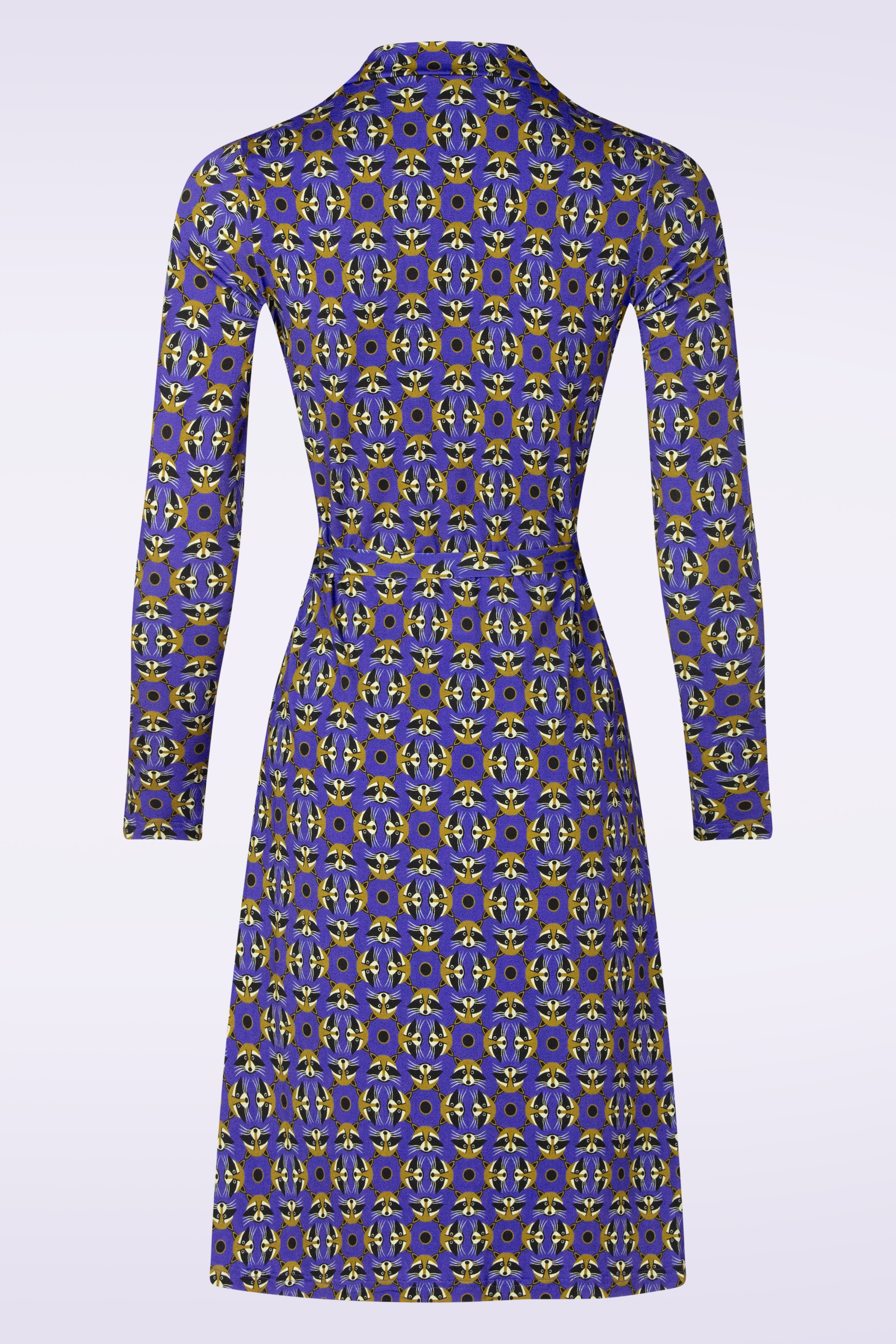 Bakery Ladies - Marly Raccoon Polo jurk in saffierblauw 3