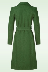 Very Cherry - Dahlia wollen jas in groen 3