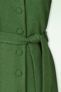 Very Cherry - Dahlia wollen jas in groen 2