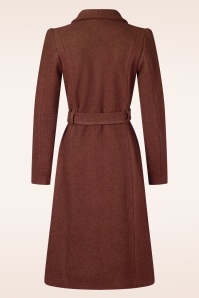 Very Cherry - Dahlia wollen jas in terracotta 3