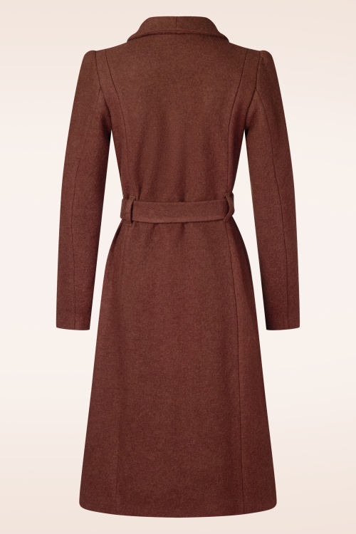 Very Cherry - Dahlia wollen jas in terracotta 3