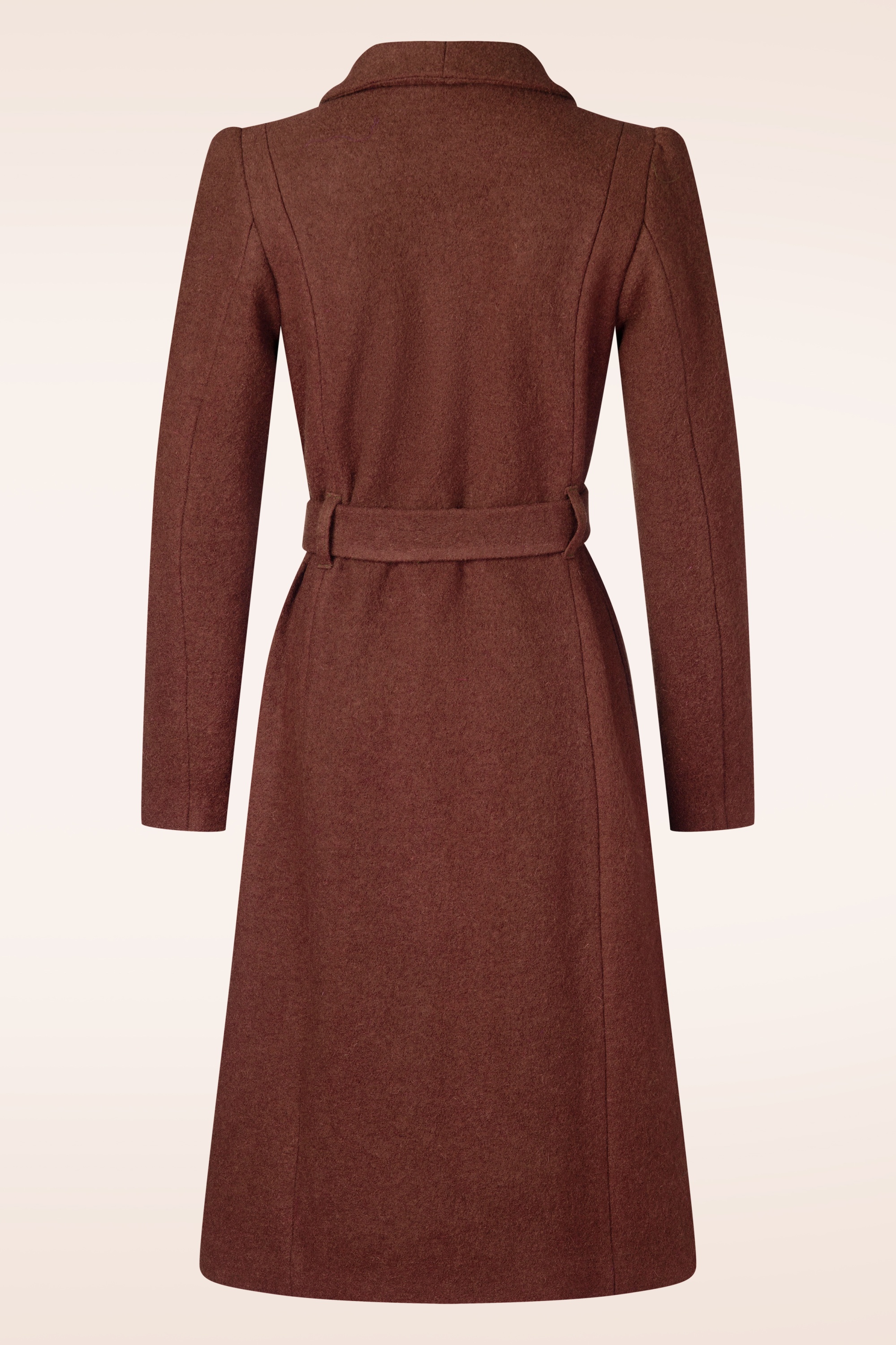 Very Cherry - Dahlia wollen jas in terracotta 3