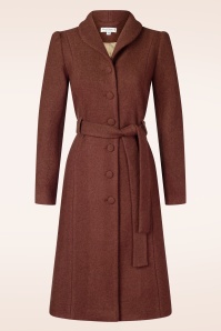 Very Cherry - Dahlia wollen jas in terracotta