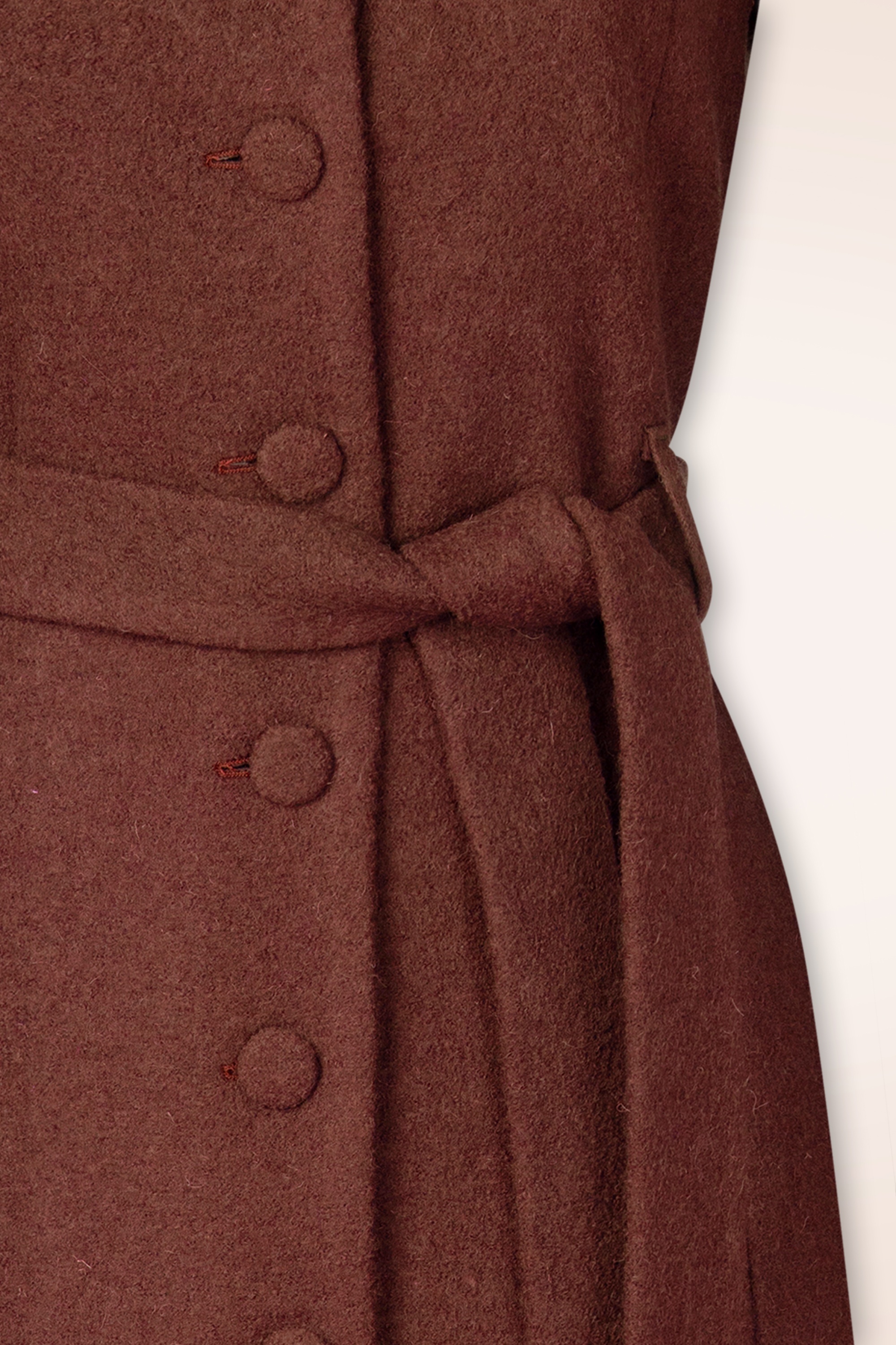 Very Cherry - Dahlia wollen jas in terracotta 2