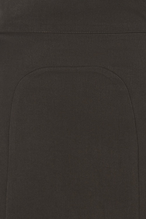 Miss Candyfloss - Enora Sadie trompetrok in donkerbruin 3