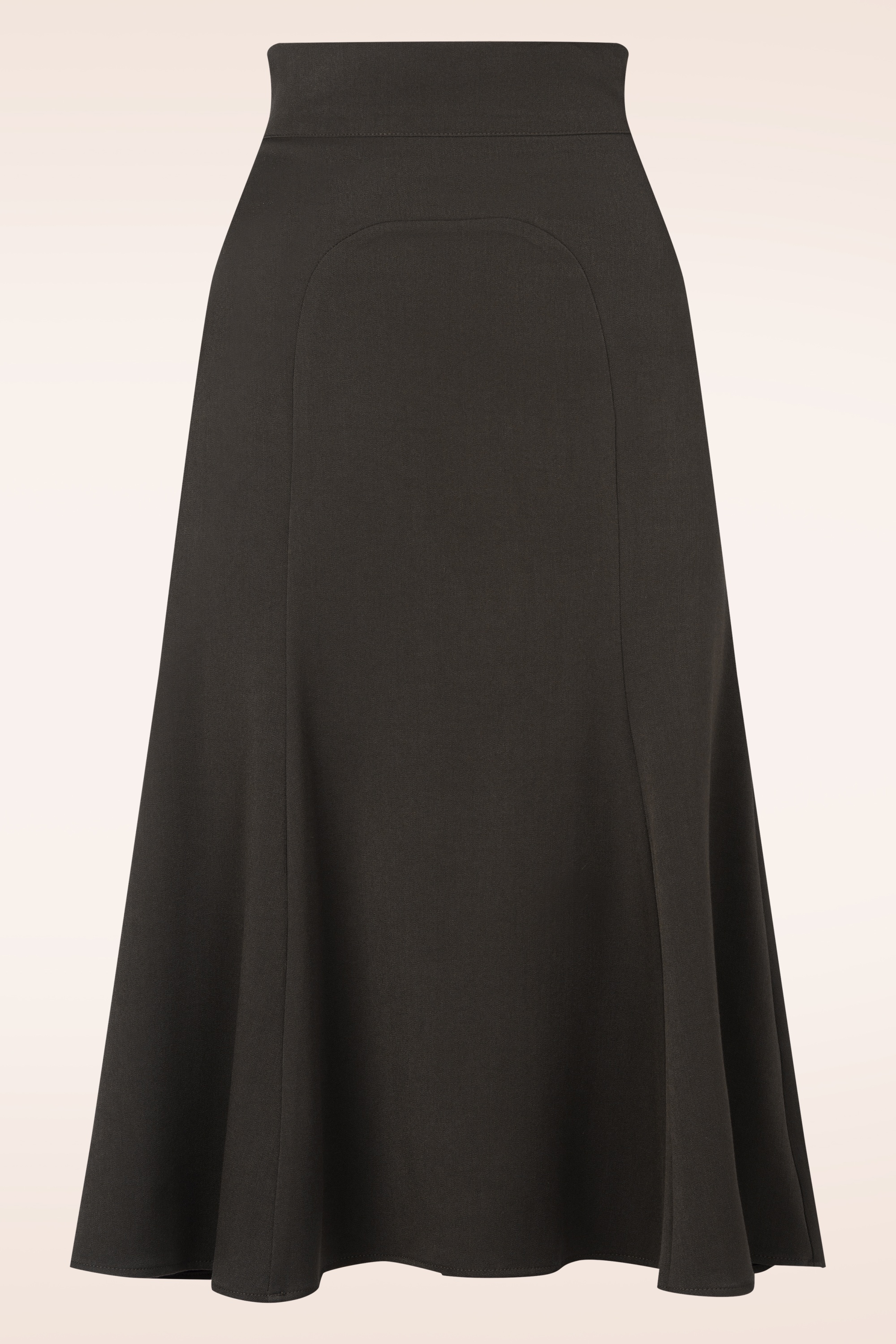 Miss Candyfloss - Enora Sadie trompetrok in donkerbruin 2