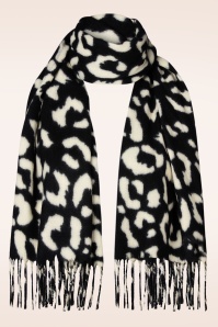 Smashed Lemon - Mina sjaal in zwart en wit