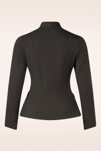 Miss Candyfloss - Coline Sadie blazer in donkerbruin 4