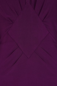 Vintage Diva  - Lilianne pencil jurk in paars violet 3