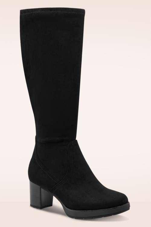 Jana Shoes - Cady Softline Vegan kniehoge laarzen in zwart 3