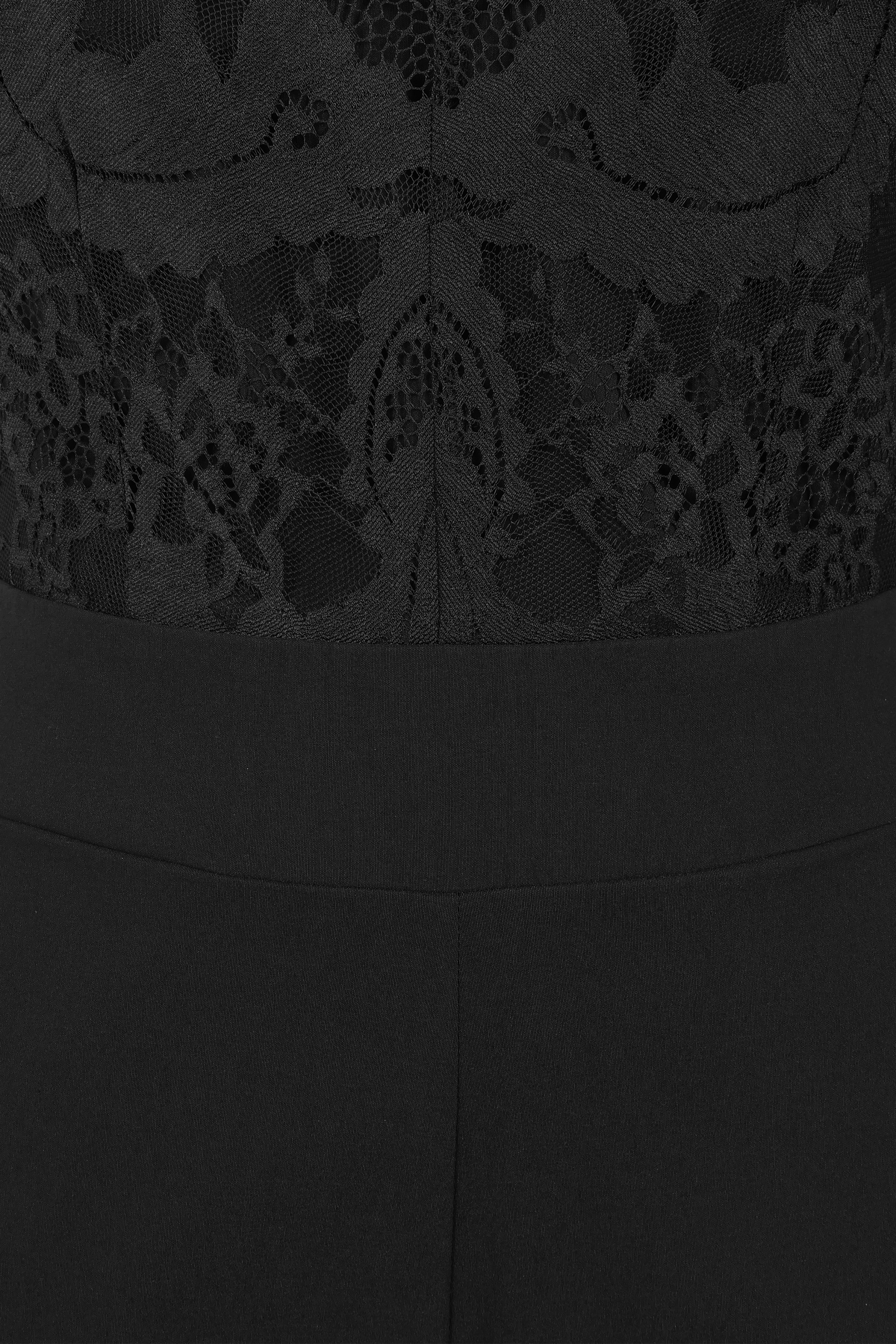 Vintage Diva  - Leonora Lace jumpsuit in zwart 4