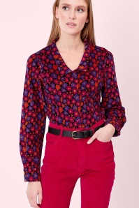 Princesse Nomade  - Victoire Mary corduroy blouse in multi