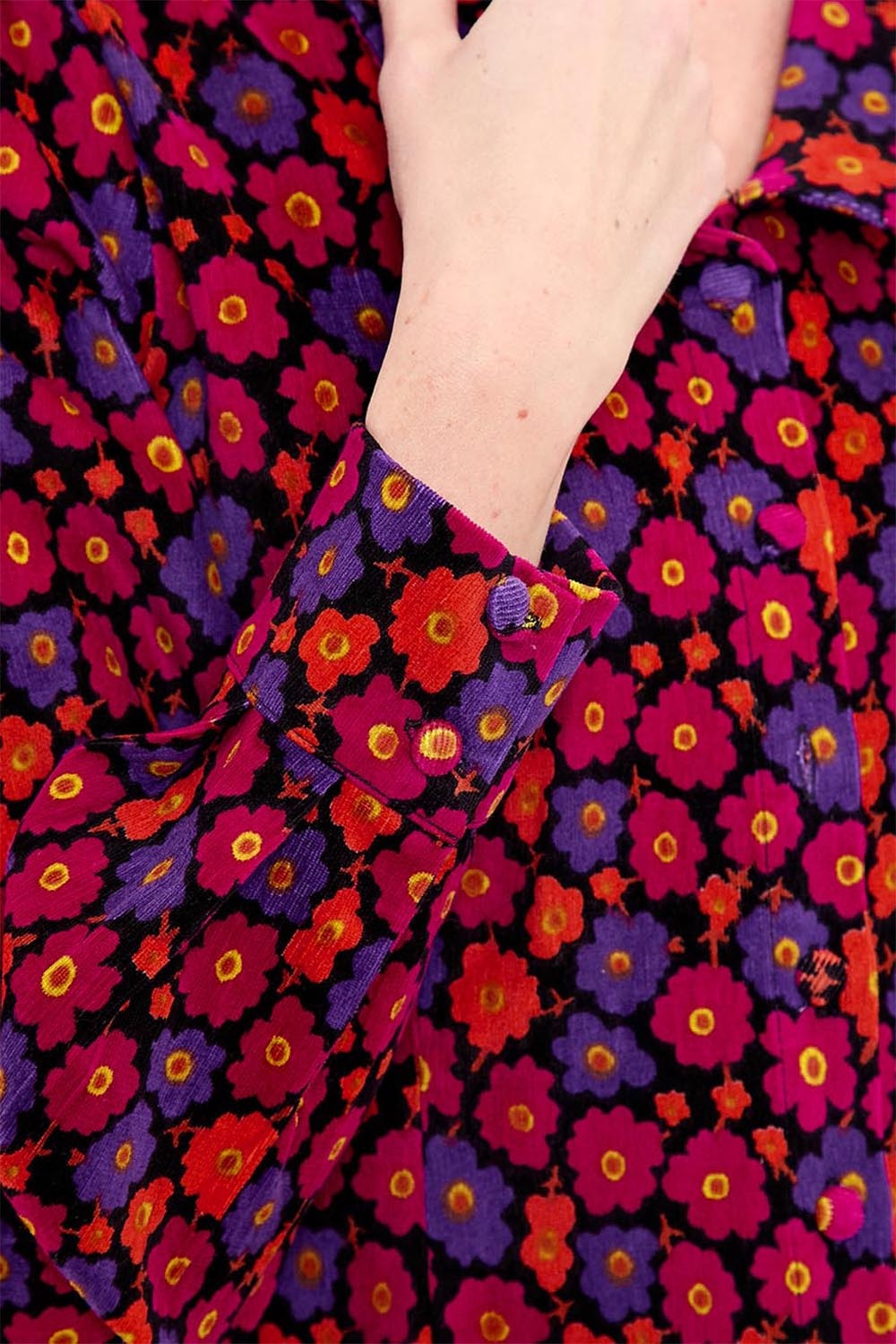 Princesse Nomade  - Victoire Mary corduroy blouse in multi 3