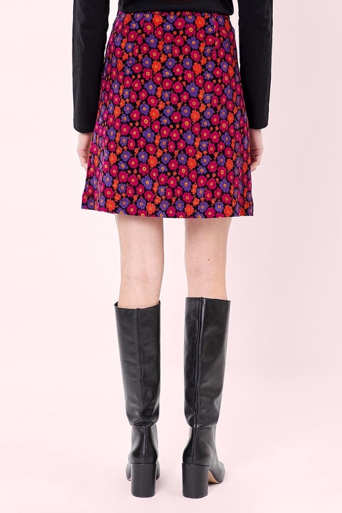 Princesse Nomade  - Linette Mary corduroy rok in multi 3