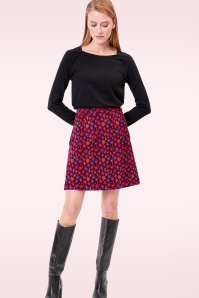 Smashed Lemon - Steffi gebreide jurk in zwart en gebroken wit