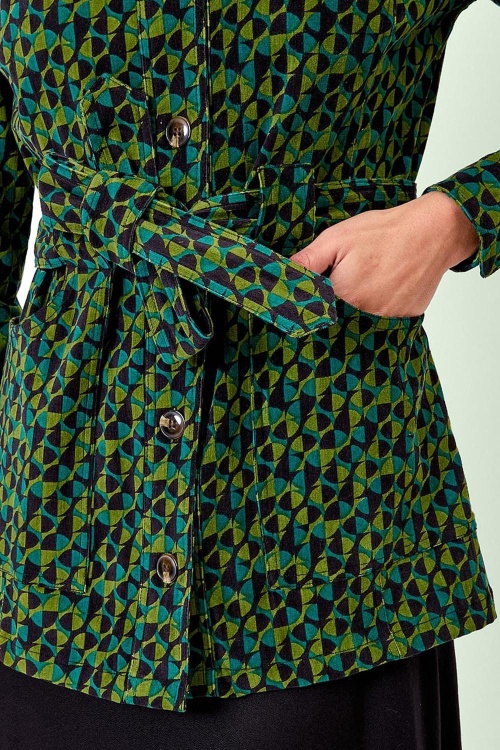 Princesse Nomade  - Regina Nino jacket stijl blouse in groen 2