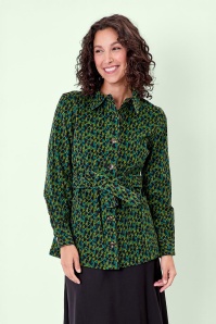 Princesse Nomade  - Regina Nino jacket stijl blouse in groen