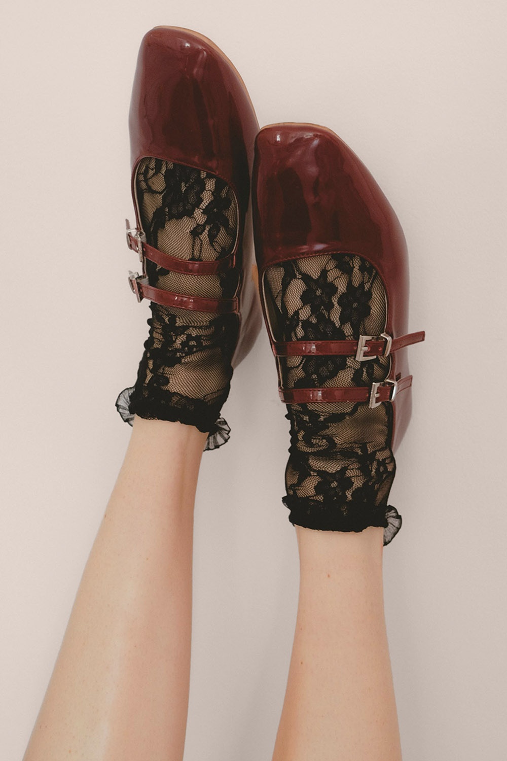 Fiorella - Ismena Lace sokjes in zwart 2