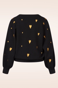 Smashed Lemon - Love trui in zwart en goud 5
