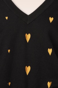 Smashed Lemon - Love trui in zwart en goud 4