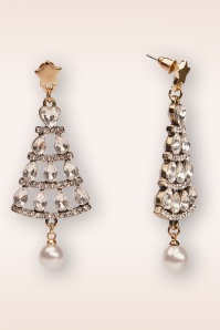 Lovely - Glamorous Christmas Tree oorbellen in antiek goud 3