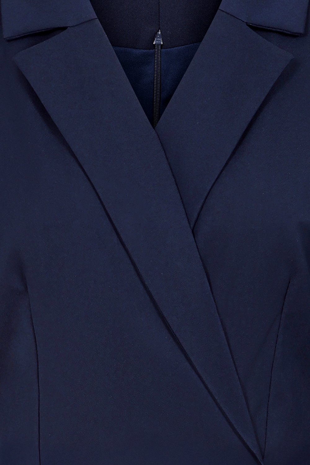 Vintage Diva  - Palmer pencil jurk met overrok in marineblauw 7