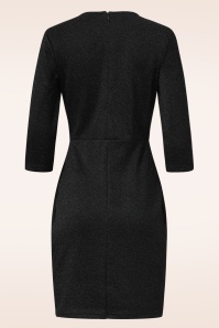 Smashed Lemon - Linda Sparkling jurk in zwart 5