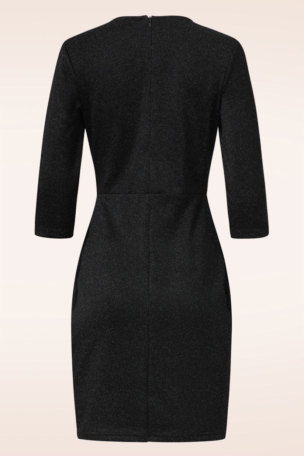 Smashed Lemon - Linda Sparkling jurk in zwart 5