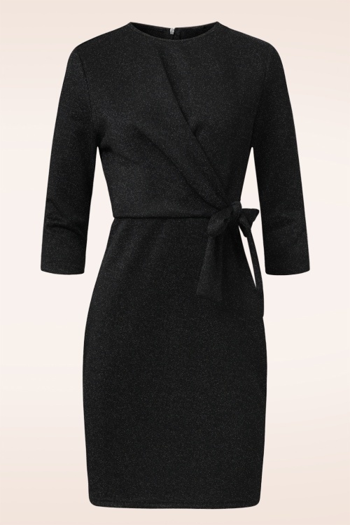 Smashed Lemon - Linda Sparkling jurk in zwart 2