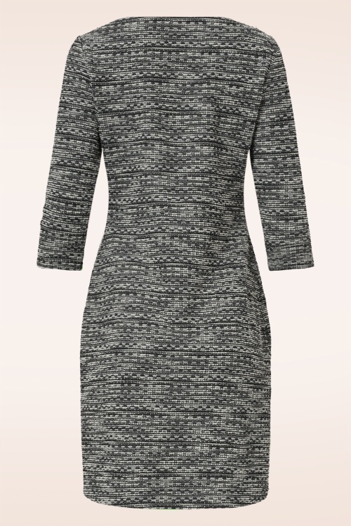 Smashed Lemon - Bionda jurk in zwart en wit 4