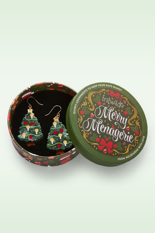 Erstwilder - Christmas Tree Centre-Piece Drop oorbellen 3