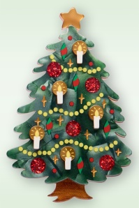 Erstwilder - Christmas Tree Centre-Piece broche