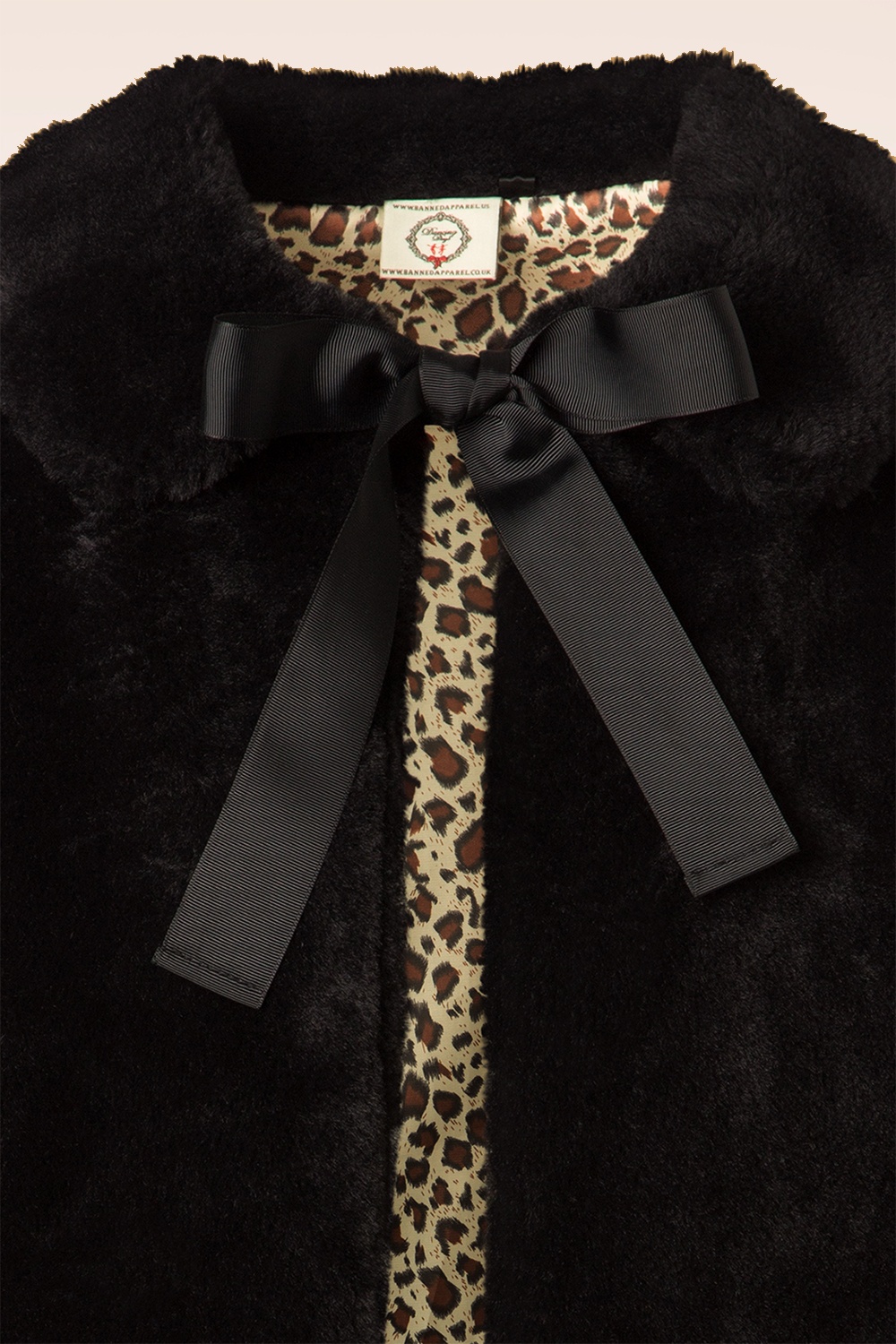 Banned Retro - Rock n Roll Swing bontjas in zwart 3