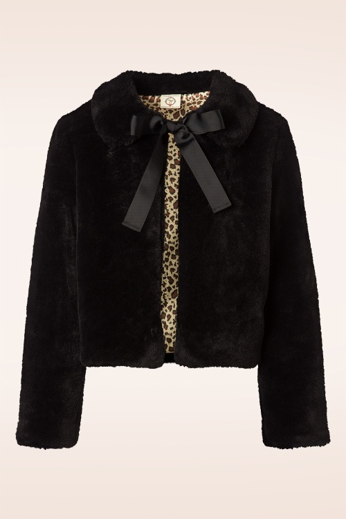 Banned Retro - Rock n Roll Swing bontjas in zwart