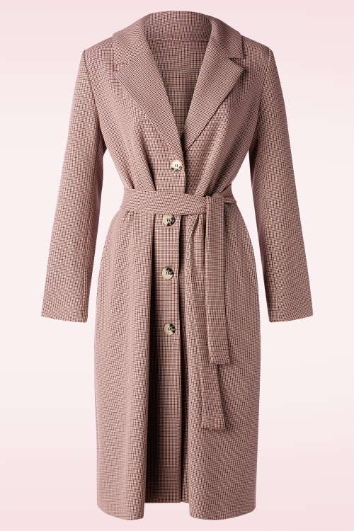 Banned Retro - Parka Please Coat in Multicheck Houndstooth 2