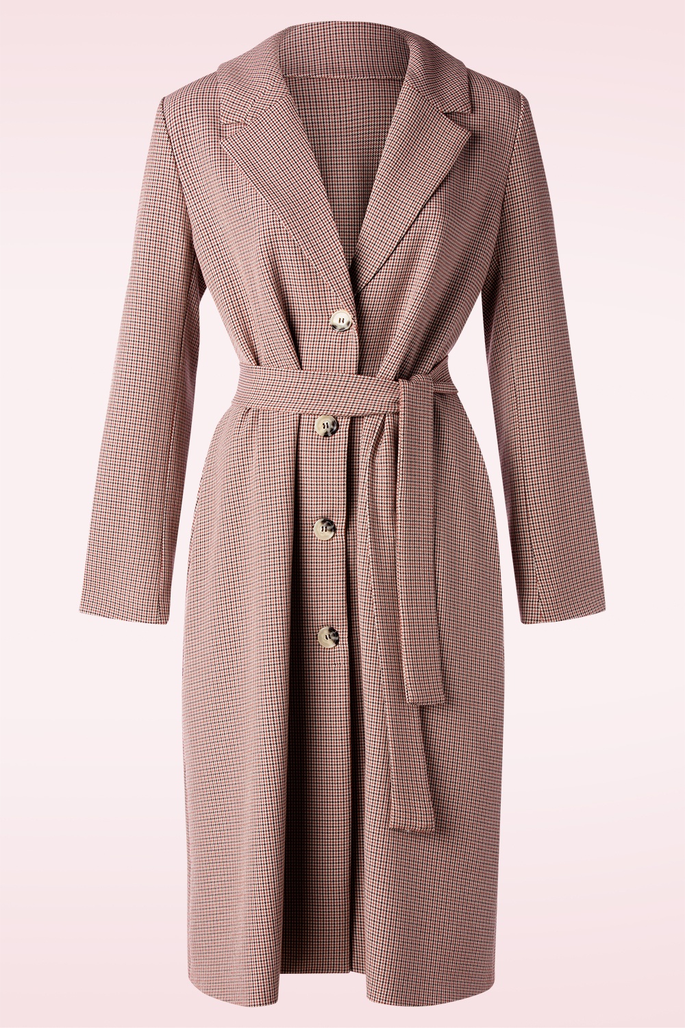 Banned Retro - Parka Please Coat in Multicheck Houndstooth 2