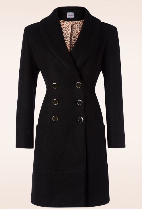 Banned Retro - Rockende jas in zwart