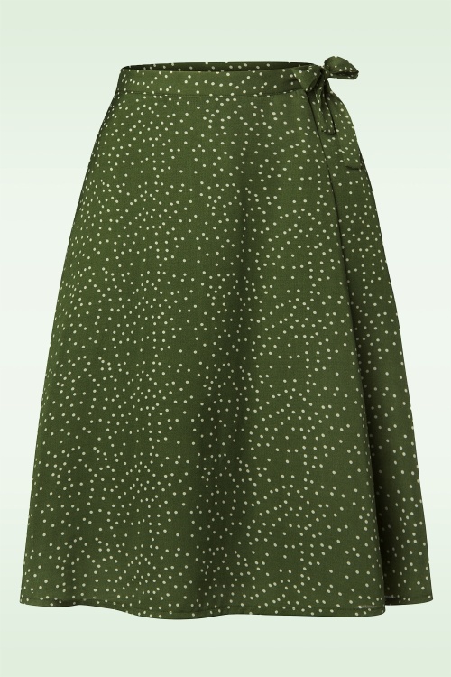 Banned Retro - Sweet Spot rok in groen 2