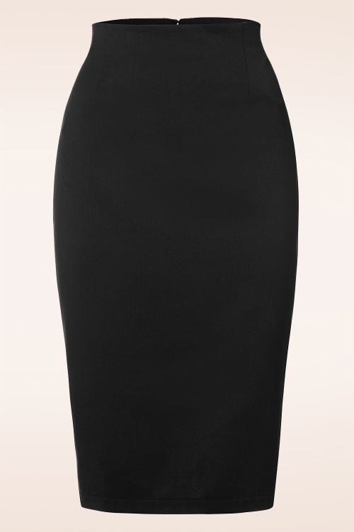 Banned Retro - Paula pencilrok in zwart 2