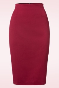 Banned Retro - Paula pencilrok in rood 2