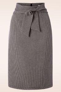 Smashed Lemon - Belinda jumpsuit in zwart en gebroken wit