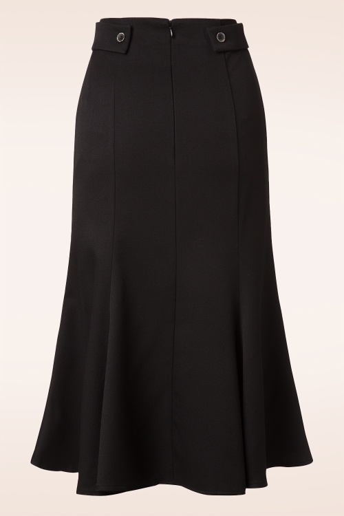 Banned Retro - Elegantie rok in zwart 3