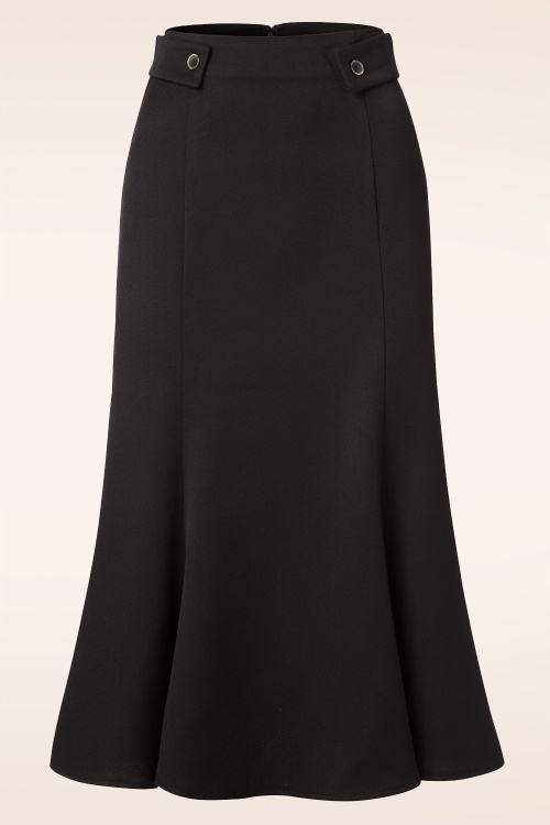 Banned Retro - Elegantie rok in zwart 2