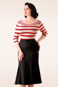 Banned Retro - Elegantie rok in zwart