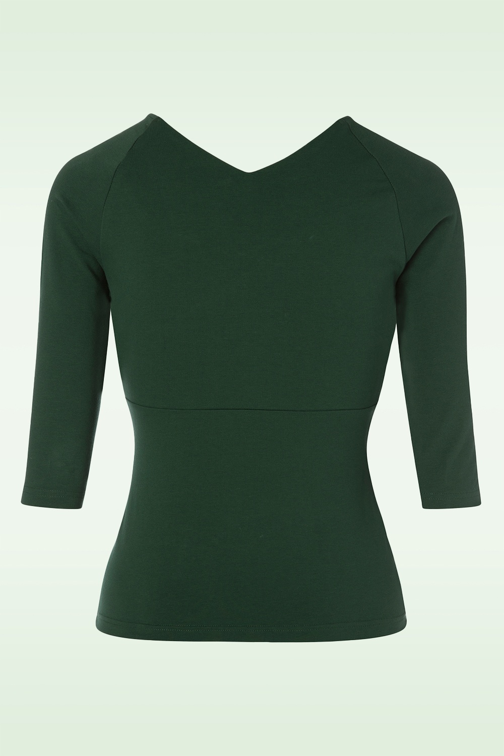 Banned Retro - Bettytop in donkergroen 2