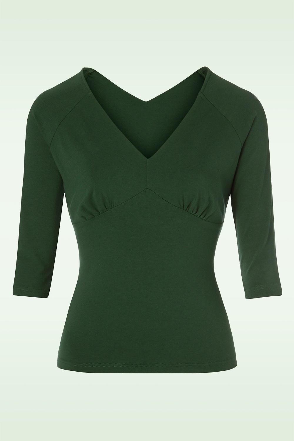 Banned Retro - Bettytop in donkergroen